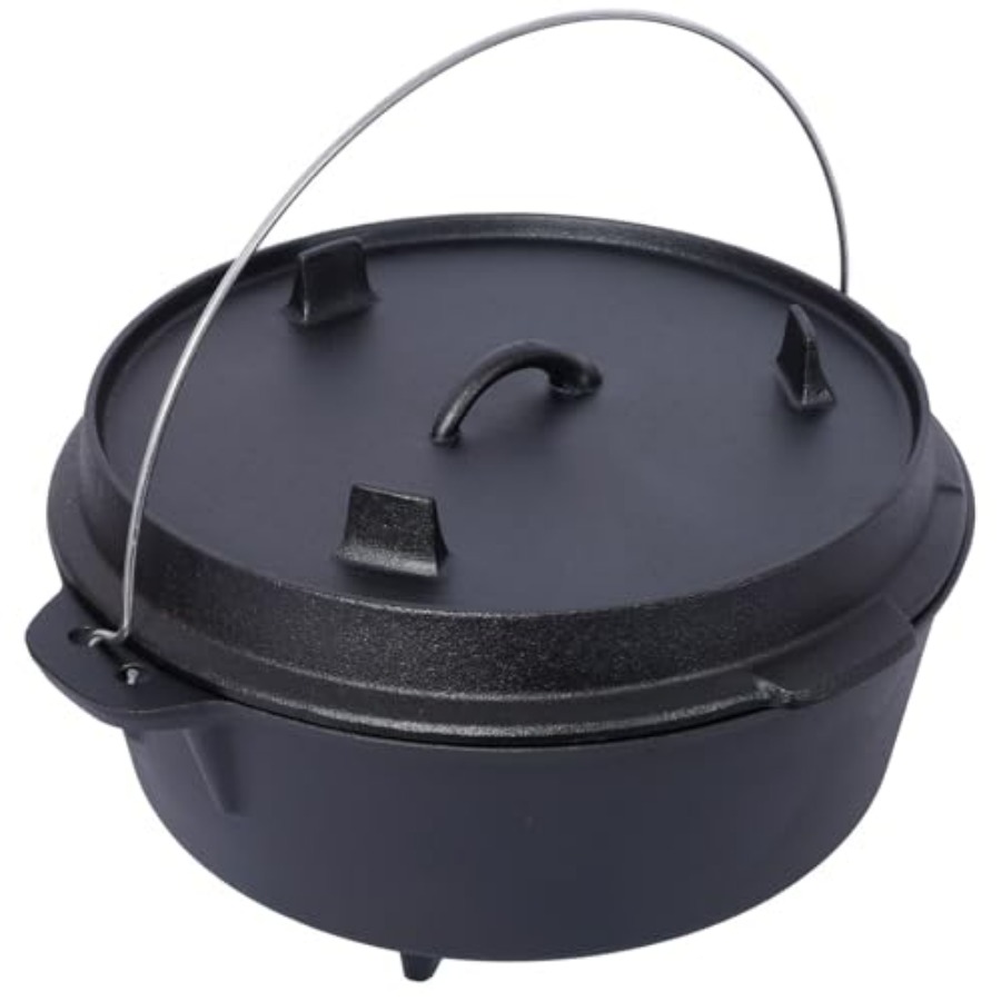 Pre-Seasoned Cast Iron Dutch O - Camp Dutch Oven Cast 评论和价格