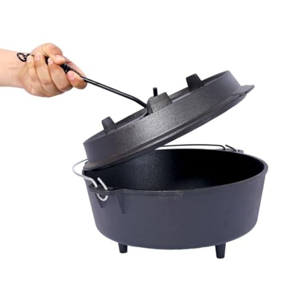 Pre-Seasoned Cast Iron Dutch O - Camp Dutch Oven Cast 评论和价格