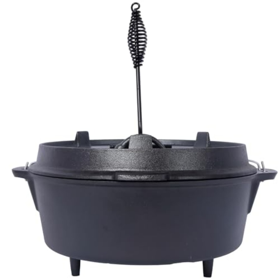 Pre-Seasoned Cast Iron Dutch O - Camp Dutch Oven Cast 评论和价格