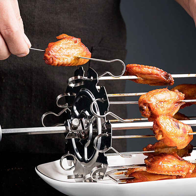 1Set Stainless Steel BBQ Kebab - Camping Cooking Candle 评论和价格