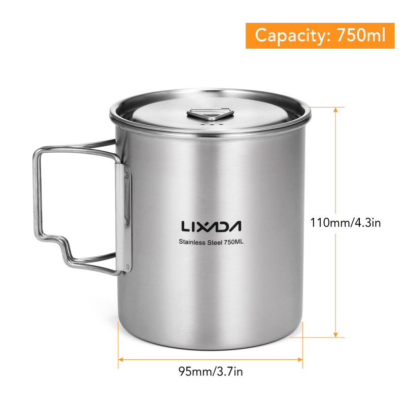 Lixada 750ml Cup Outdoor Stain - Camping Cooking Pack 评论和价格