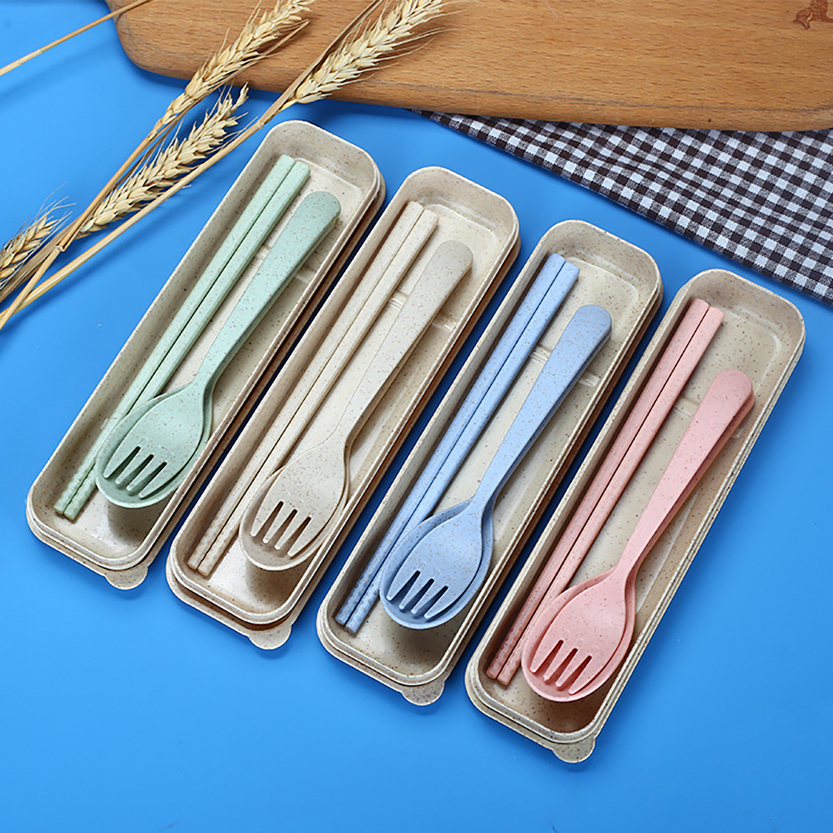 Fork Spoon Chopsticks Bowls Cu - Camping Cooking Set 评论和价格