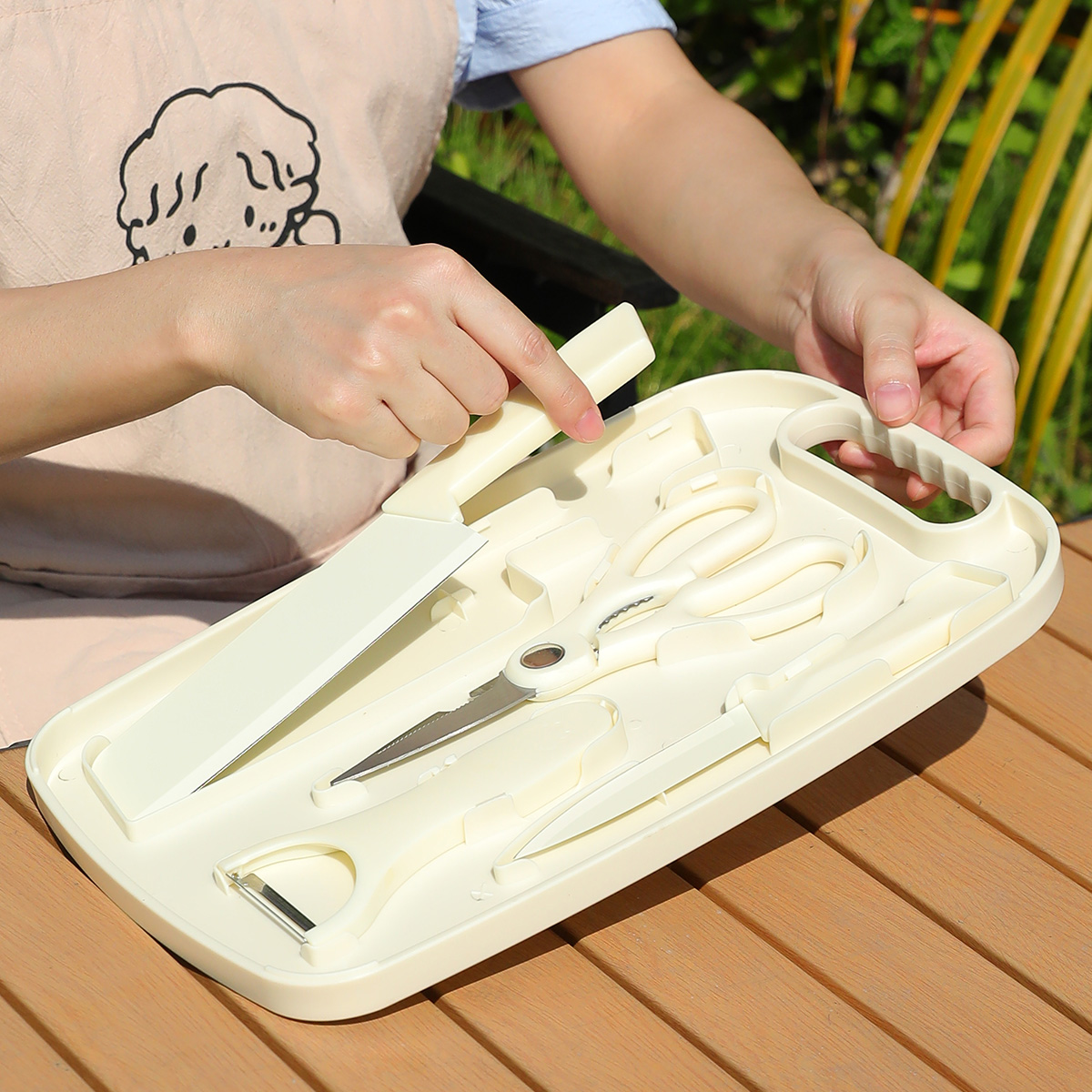 Portable Outdoor Picnic Set Kn - Camping Cooking Cutlery Set 评论和价格