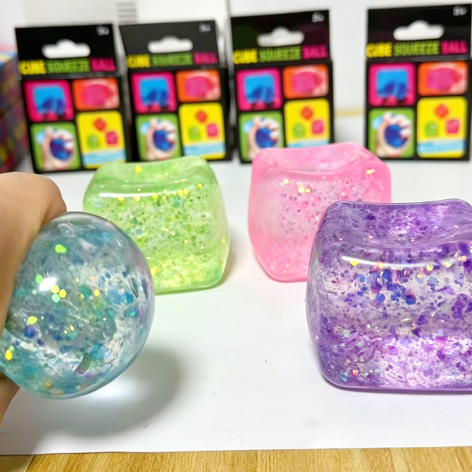Colorful Glitter Stress Cube T - Fire Starter Cube 评论和价格