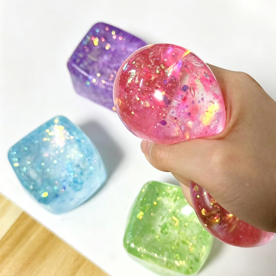 Colorful Glitter Stress Cube T - Fire Starter Cube 评论和价格