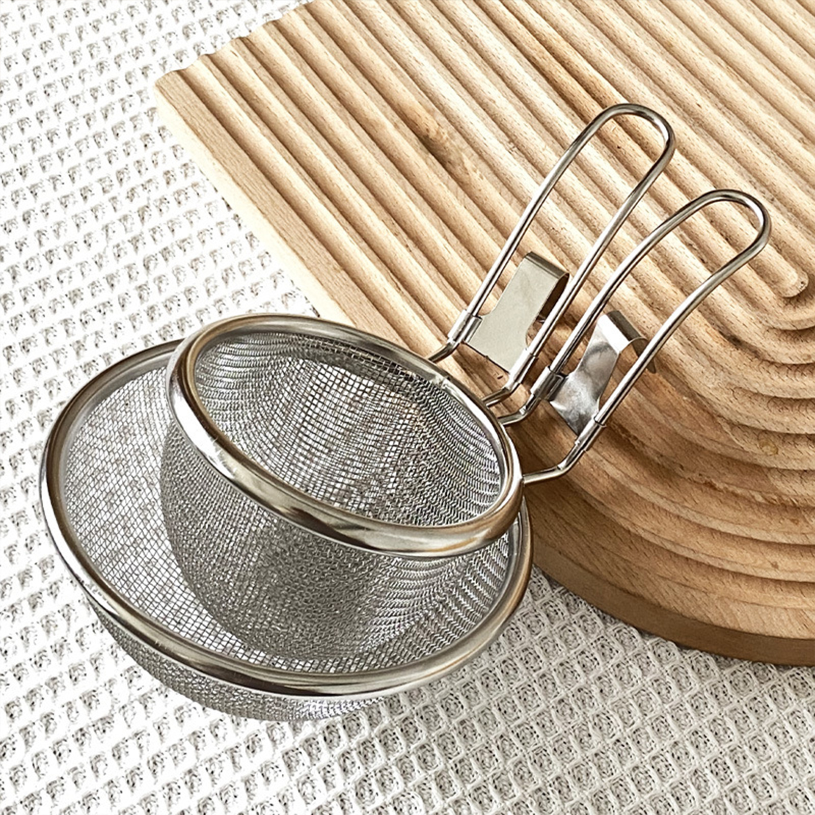 Fine Wire Mesh Food Strainer K - Camping Cooking Noodles 评论和价格