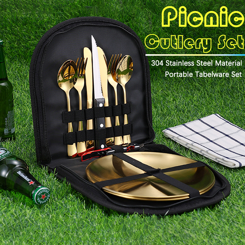 10Pcs Camping Tableware Set 30 - Camping Cooking Set 评论和价格