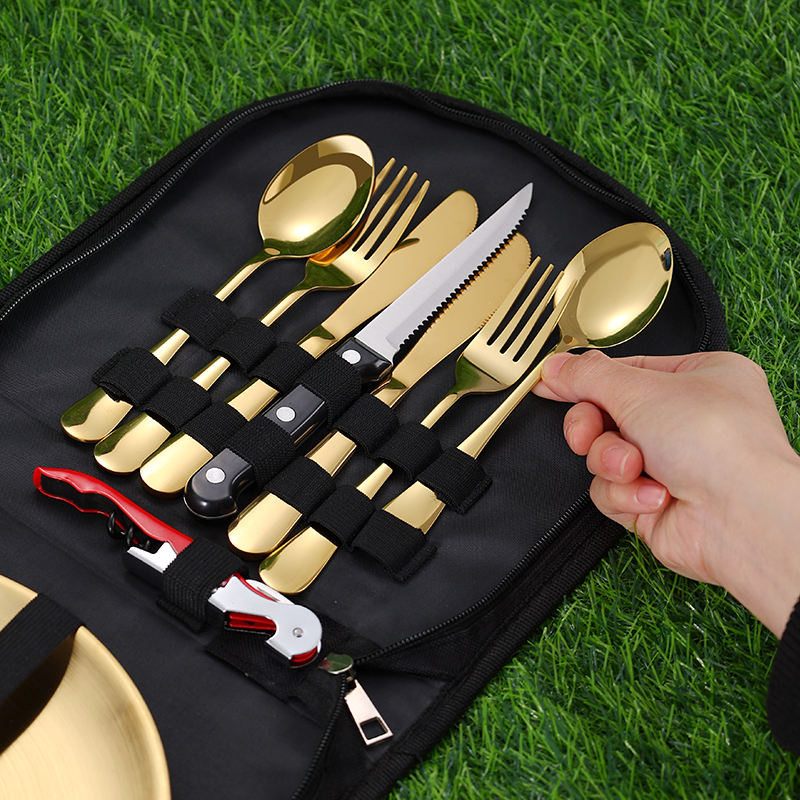 10Pcs Camping Tableware Set 30 - Camping Cooking Set 评论和价格
