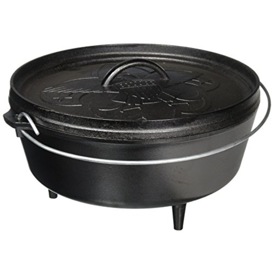 6Quart PreSeasoned Cast Iron C - Camp Dutch Oven Cast 评论和价格