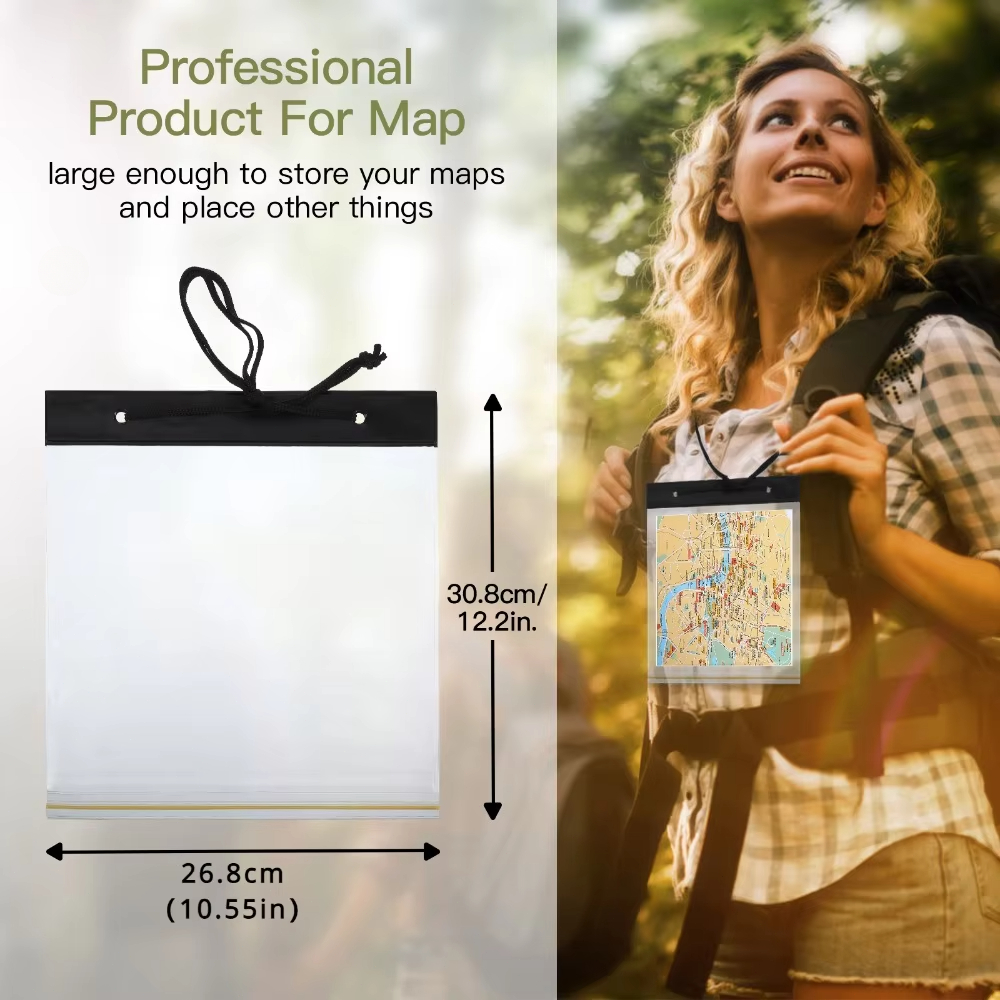 1PC Map Case Clear Waterproof  - Camping Cooking Cover 评论和价格