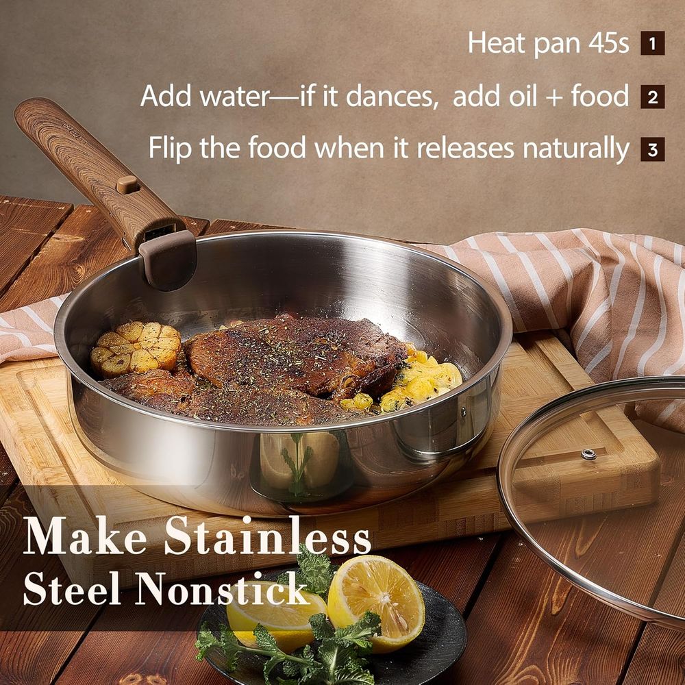 Detachable Handle Pots and Pan - Camping Cooking Set Detachable Handle 评论和价格