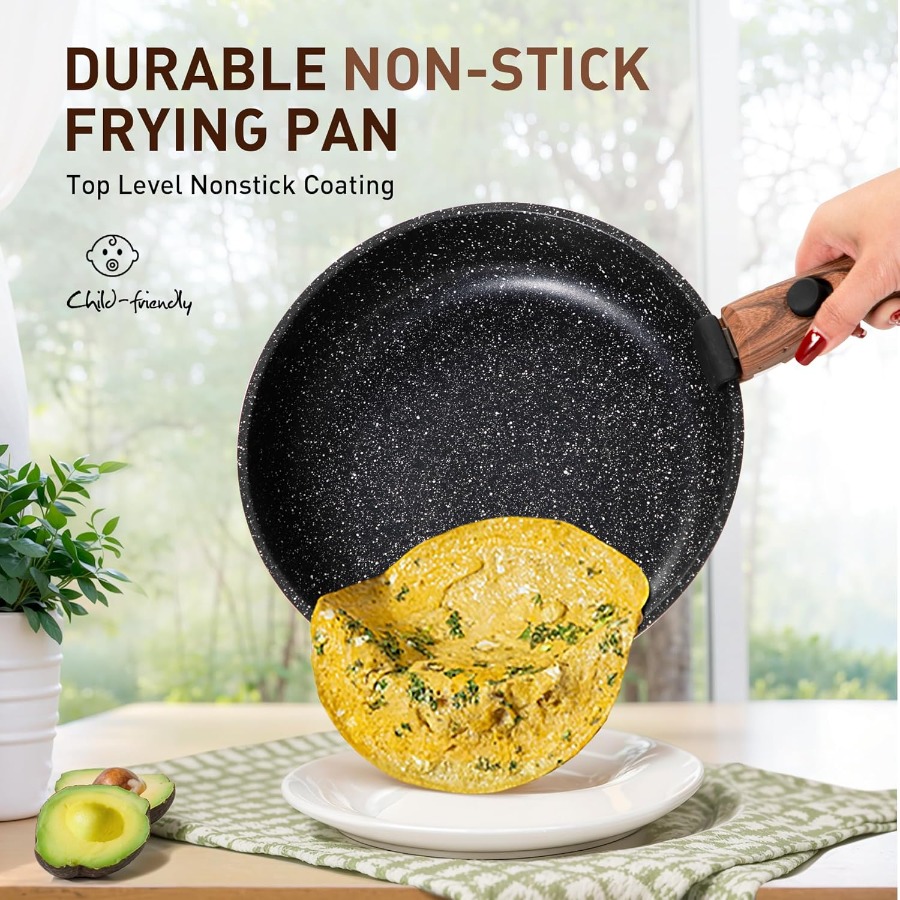 10 Pcs Non-Stick Kitchen Cookw - Camping Cooking Set Detachable Handle 评论和价格
