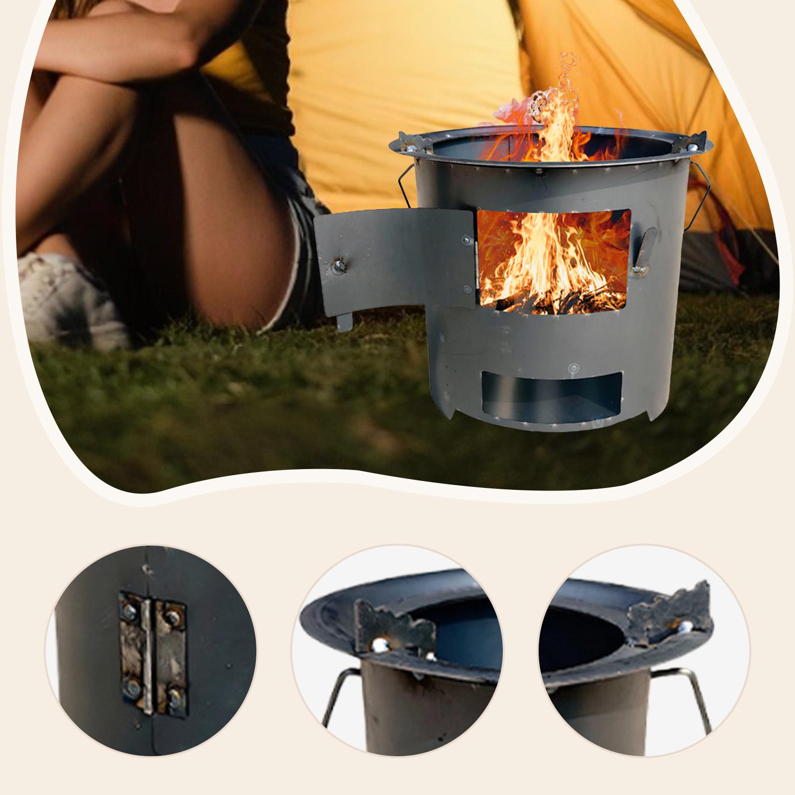Wood Burning Furnace Cookware  - Camping Cooking Fire Pit 评论和价格