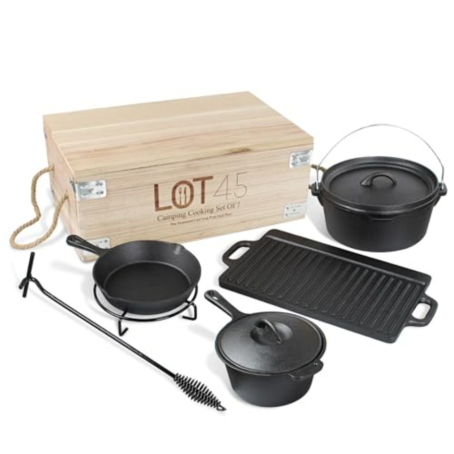 Pre-Seasoned Dutch Oven Campin - Camp Dutch Oven Cast 评论和价格