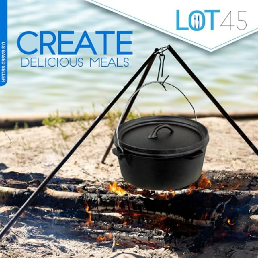 Pre-Seasoned Dutch Oven Campin - Camp Dutch Oven Cast 评论和价格