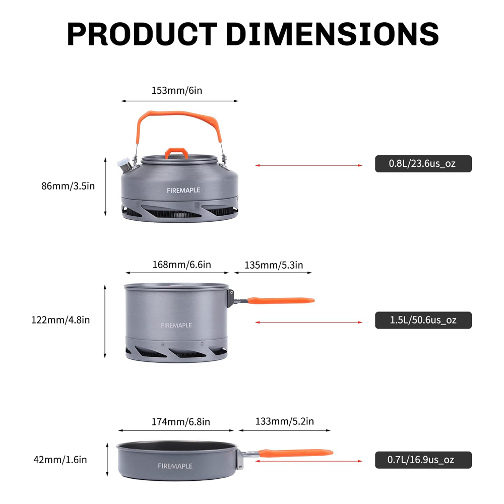 Fire Maple Camping Cookware Ut - Camping Cooking Pack 评论和价格