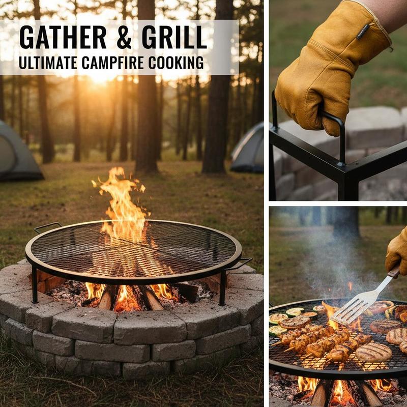Black Round Cooking Grid 36 In - Camping Cooking Tools 评论和价格