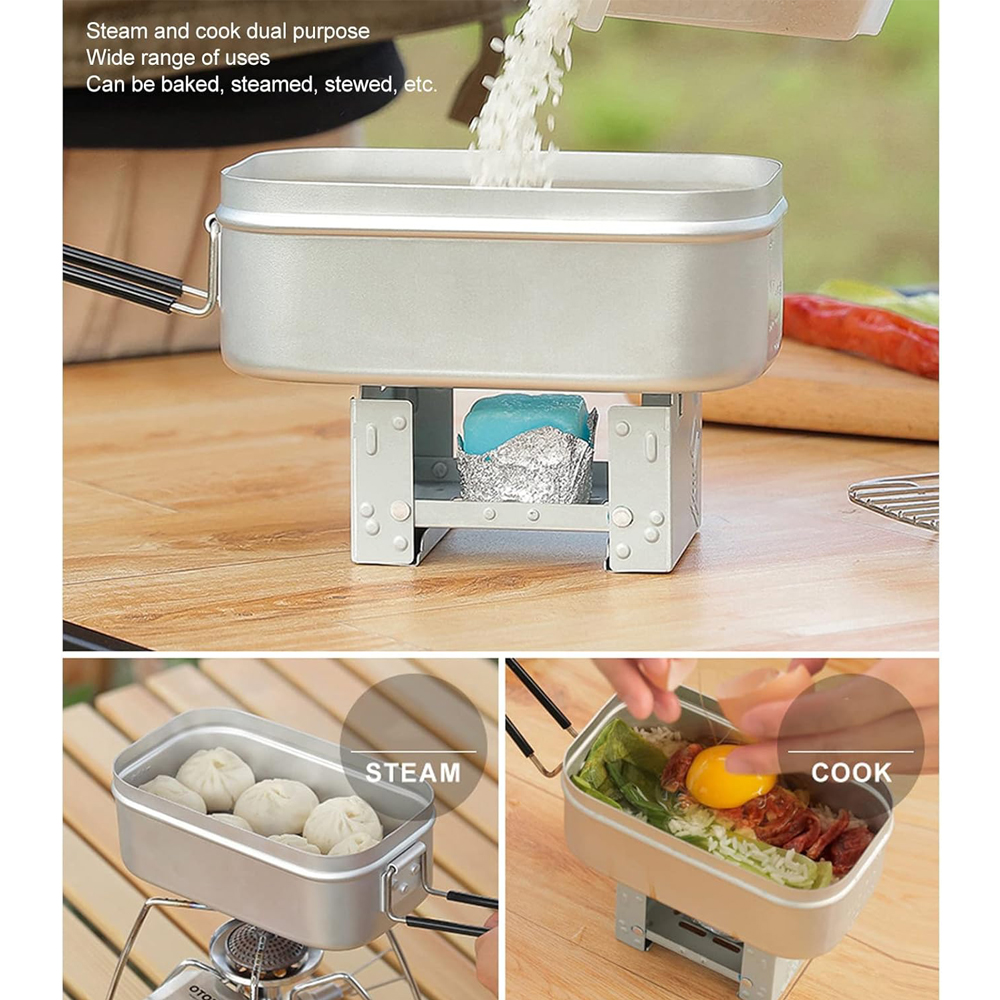 Foldable Bento Box Handle, Lun - Camping Outdoor Cooking Set 评论和价格