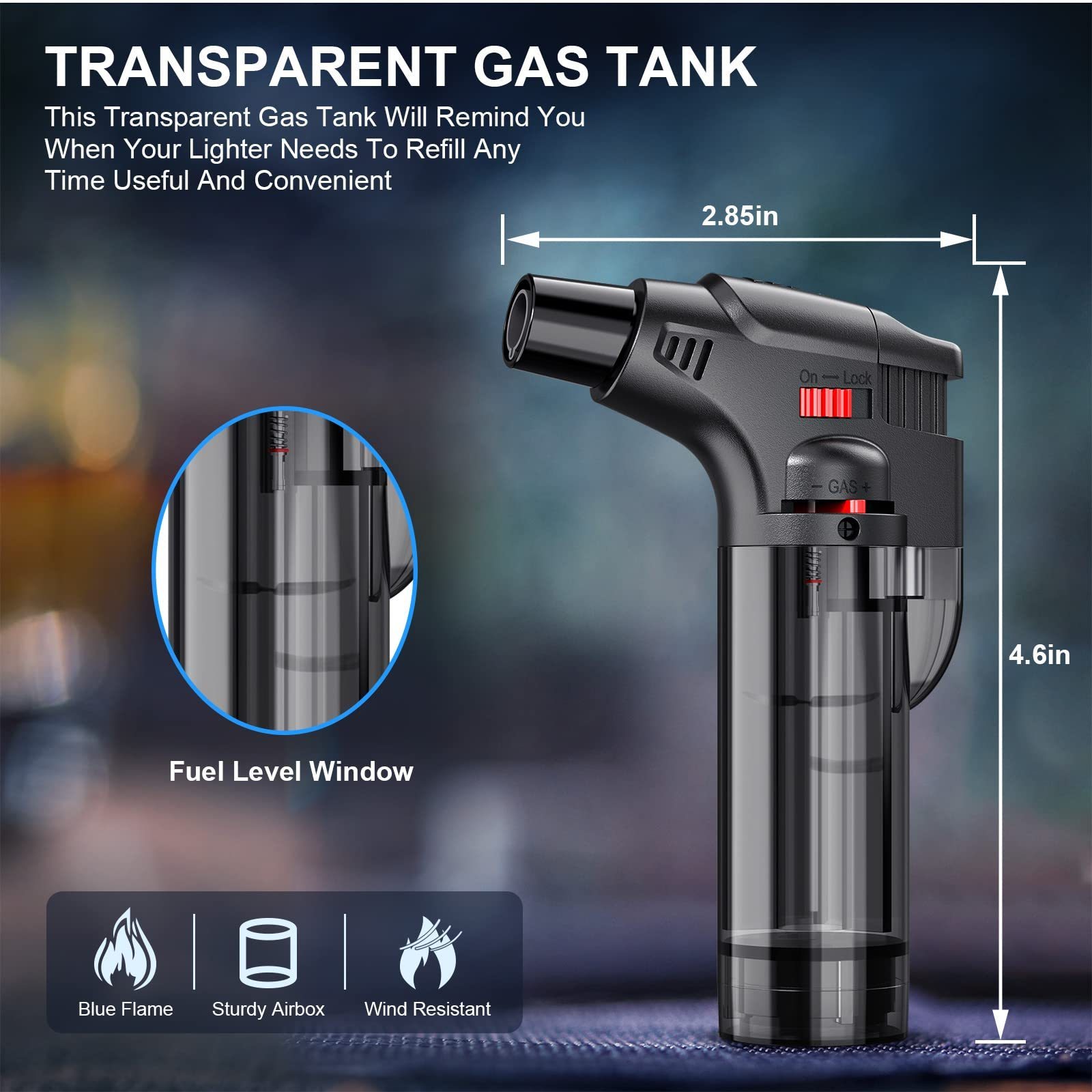 4PCS Butane Torch Lighter Port - Camping Cooking Candle 评论和价格