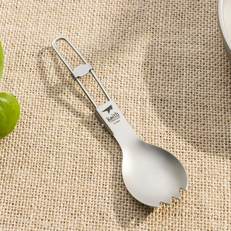 Keith Titanium Spork Foldable  - Camping Cooking Basket 评论和价格