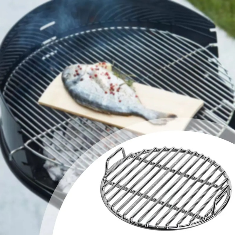 BBQ Rack,Grilling Grates Repla - Camping Cooking Cast Iron 评论和价格