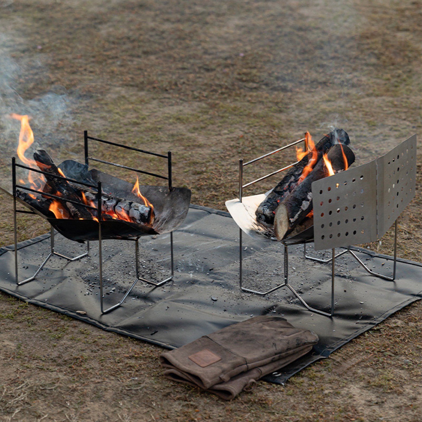 /Stainless /Steel /Foldable Bo - Camping Cooking Fire Pit 评论和价格