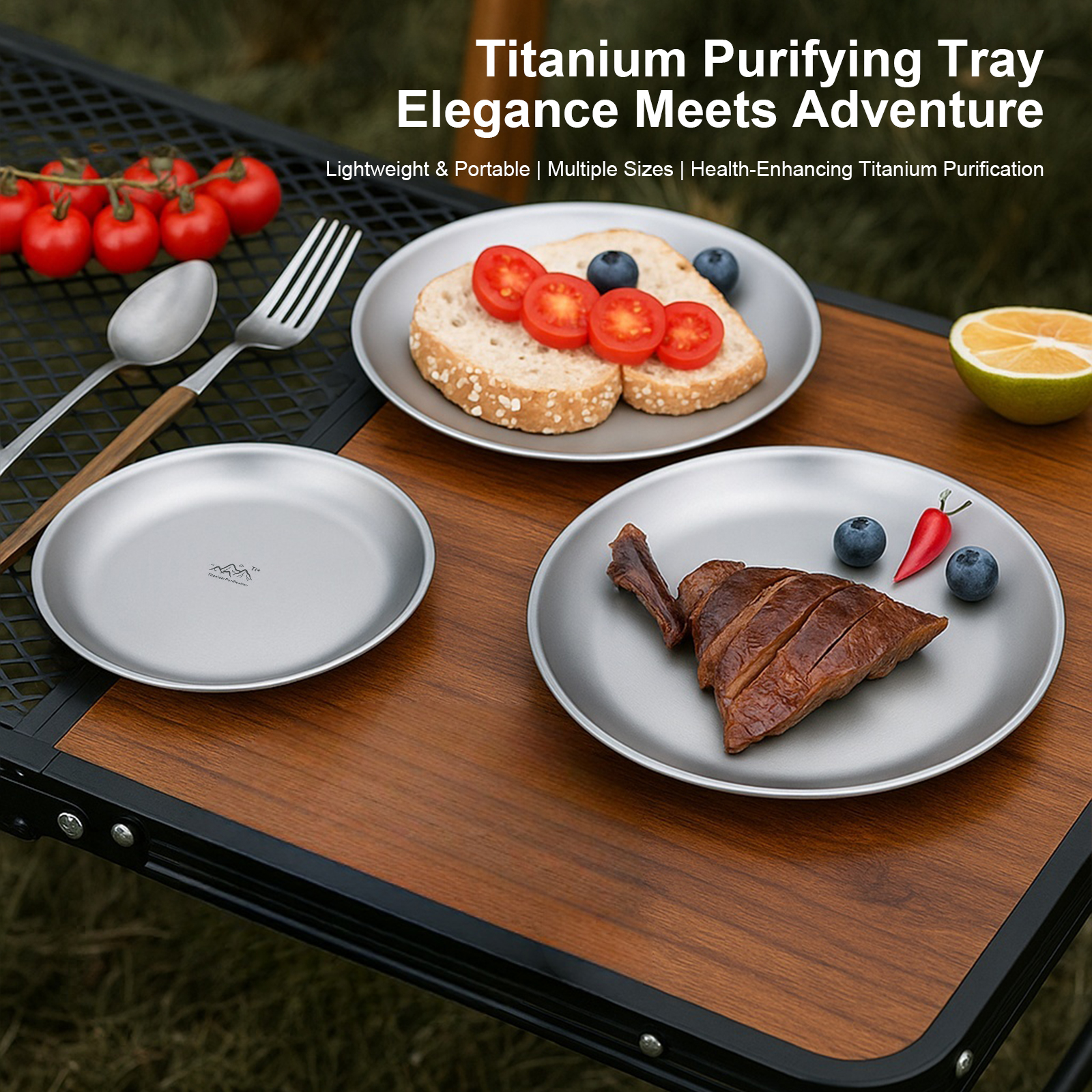 Portable Titanium Purified Sta - Camping Cooking Cutlery Set 评论和价格