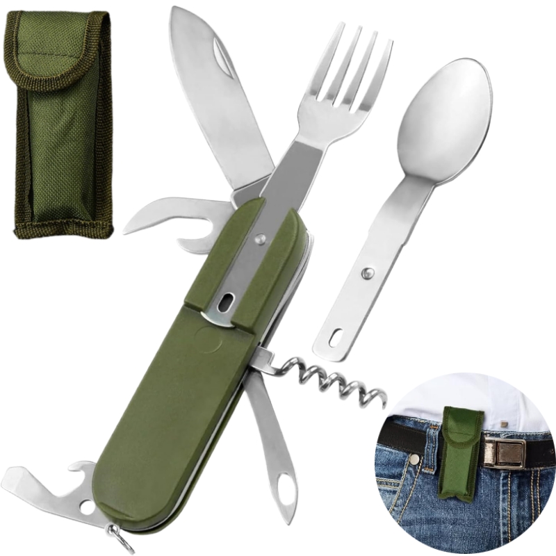 7 in 1 Multifunctional Outdoor - Camping Cooking Cutlery Set 评论和价格