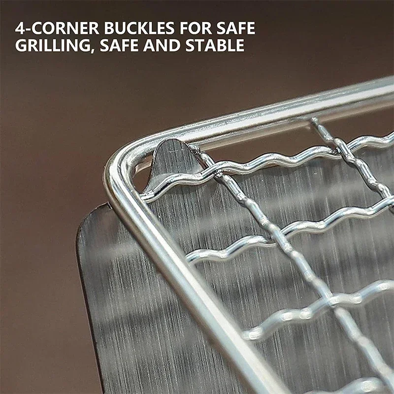 Portable Folding Barbecue Gril - Camping Cooking Cast Iron 评论和价格